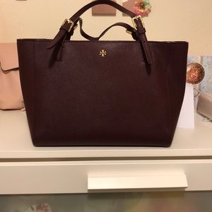 🎉Burgundy Tory Burch Tote Bag
